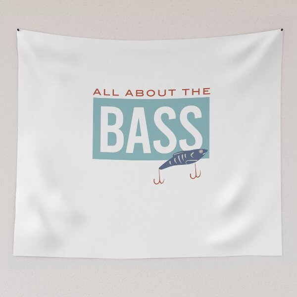 Artikelvorschau, Fishing Pun All About the Bass entworfen und verkauft von whyitsme.