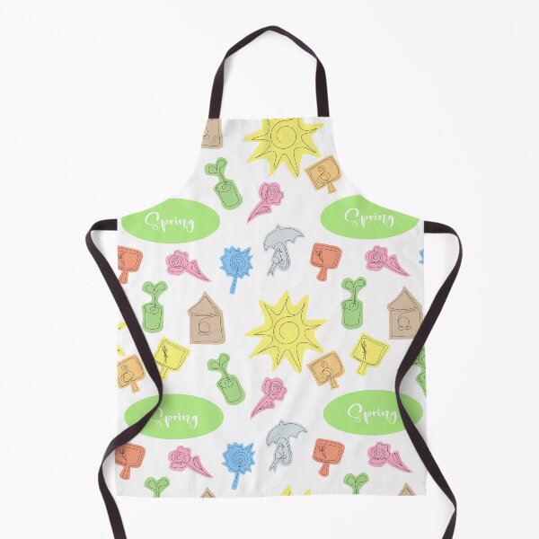 Item preview, Pattern Spring elements in the style of linart designed and sold by YuYuKoroleva.