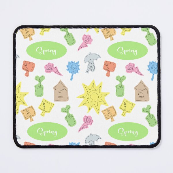 Item preview, Pattern Spring elements in the style of linart designed and sold by YuYuKoroleva.
