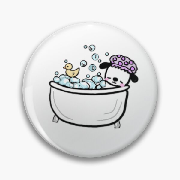 Item preview, little pup in a bubble bath designed and sold by Zoë Witherspoon.