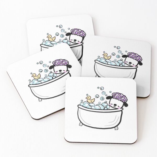 Item preview, little pup in a bubble bath designed and sold by Zoë Witherspoon.