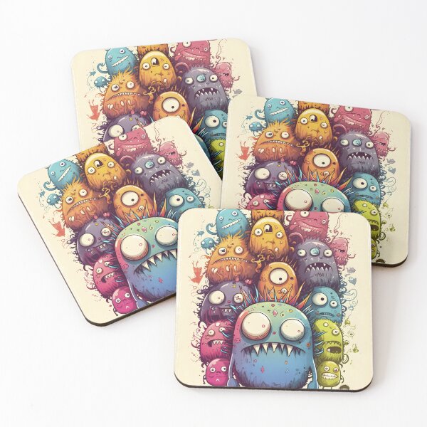 Item preview, Colorful dodle monster art designed and sold by ToySenTrends.