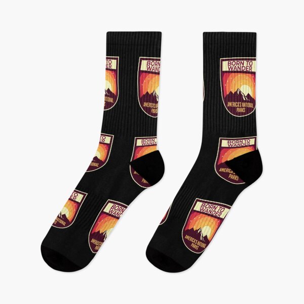Item preview, Camping Quotes: Born to Wander Americas National Parks designed and sold by AMINE  ★★★★★.