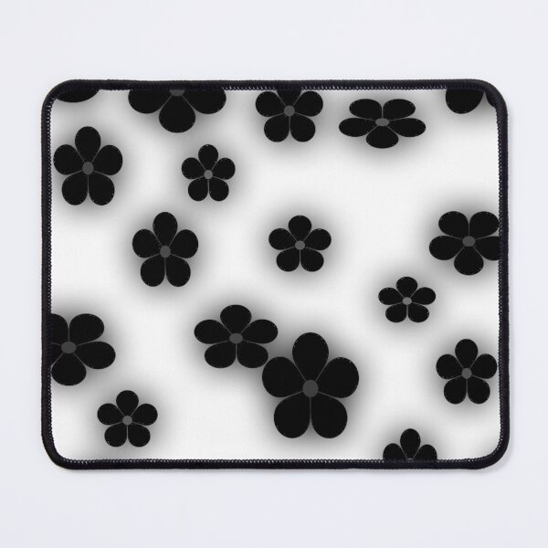 Item preview, Blurry black flowers on white background designed and sold by Khala.