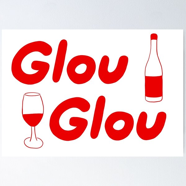 Affiche vin - Glouglou