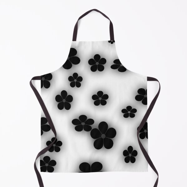 Item preview, Blurry black flowers on white background  designed and sold by Khala.