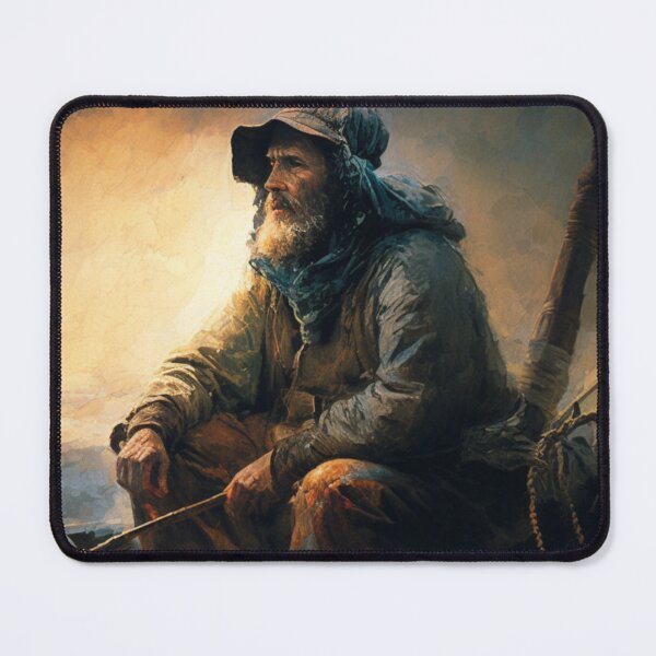 Artikelvorschau, Bible verse Matthew 4 19 Painting of Fisherman v2 entworfen und verkauft von Family Journey with God.