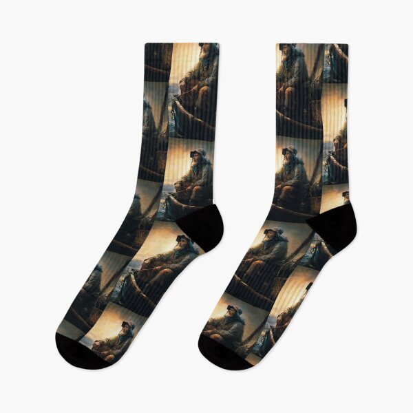 Item preview, Bible verse Matthew 4 19 Painting of Fisherman v2 designed and sold by Family Journey with God.