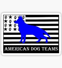 American Dog Teams Sticker