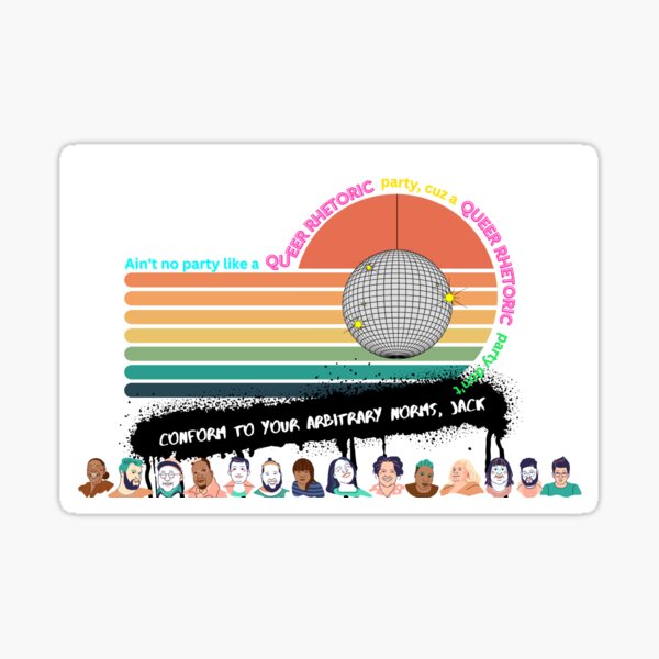 Queer Rhetoric Party Sticker