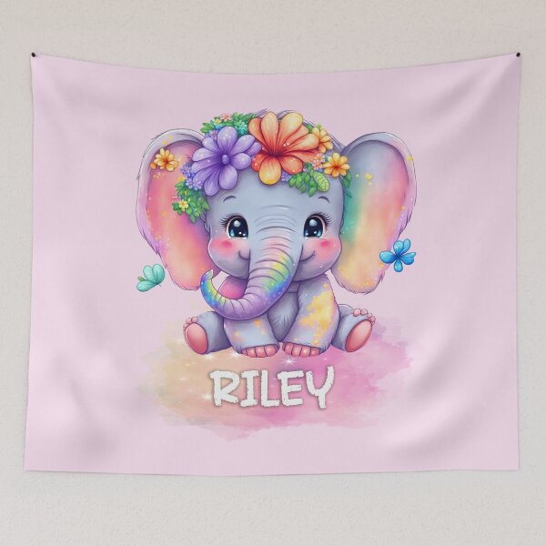 Item preview, Riley Cute Baby Elephant designed and sold by dev11588.