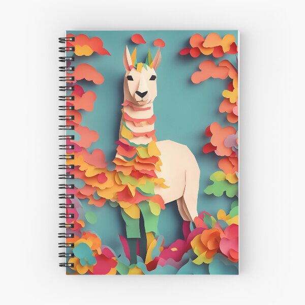 Item preview, Llama Color in Paper art style designed and sold by FormFinder.