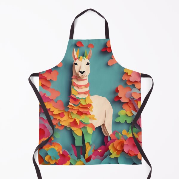 Item preview, Llama Color in Paper art style designed and sold by FormFinder.