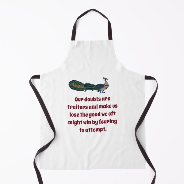 Item preview, Oue Doubts Are Traitors - Confidence Quote designed and sold by CrankyOldDude.