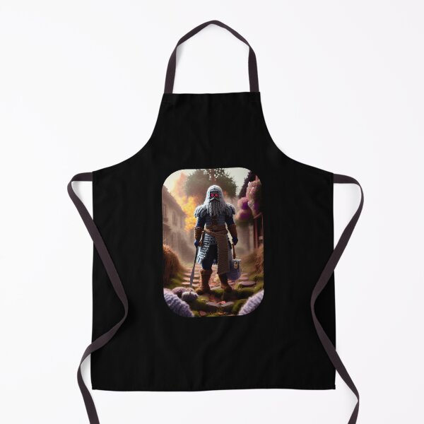 Item preview, Knitted Warrior in Fairytale City Art Print designed and sold by TeoDorskiy.