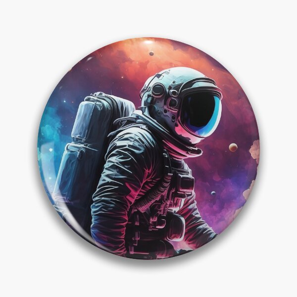 Item preview, Celestial Wanderer - Retrato de astronauta designed and sold by ByDigitalDream.
