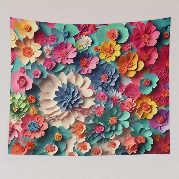 Item preview, Flower Power Color in Paper art style designed and sold by FormFinder.