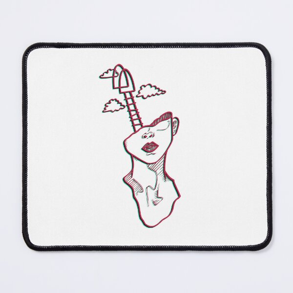 Item preview, Abstract Minimalist Glitch Head designed and sold by Pob Hosking.