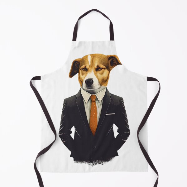 Item preview, dog in suit designed and sold by SpiceupStudios.