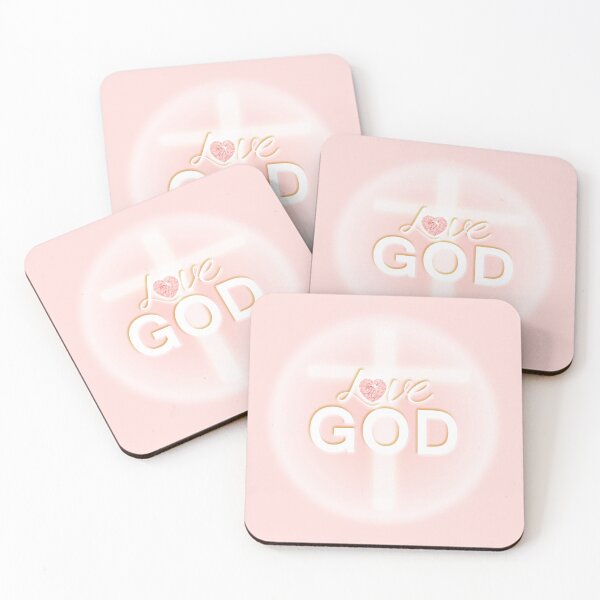 Item preview, Love God, God is Love, Jesus, Angels, Cross, Spiritually Uplifting, Peace, Pink designed and sold by Siela.