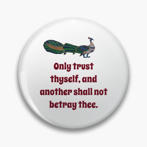 Item preview, Only Trust Thyself - Confidence Quote designed and sold by CrankyOldDude.