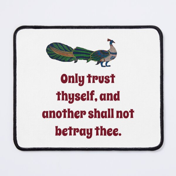 Item preview, Only Trust Thyself - Confidence Quote designed and sold by CrankyOldDude.
