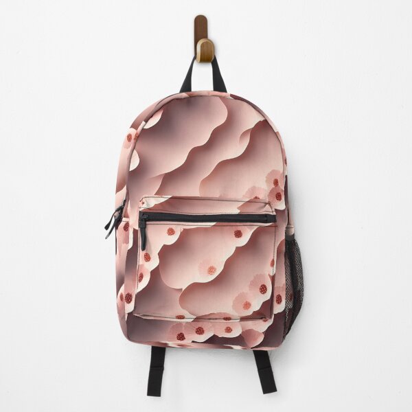 Item preview, Peach Flower Fabric in Paper art style designed and sold by FormFinder.