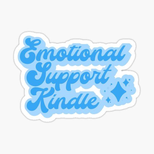 Emotional Support Kindle Stickers Cute Vinyl Book Stickers - Temu