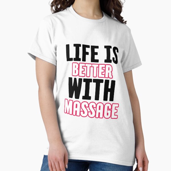 Aperçu de l'œuvre La vie est meilleure avec le massage massothérapeute créée et vendue par Buysodeo.
