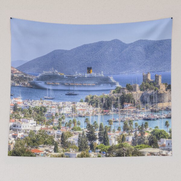 Item preview, Bodrum Castle And Cruise Ship designed and sold by Londonimages.