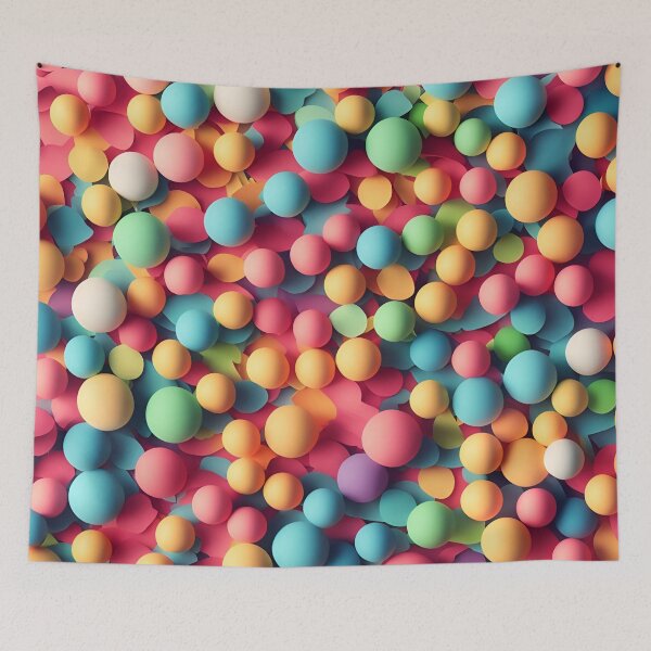 Item preview, Colorful Balls in Paper art srtyle designed and sold by FormFinder.