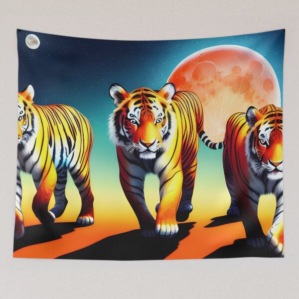 Item preview, Triumph of the Cosmic Tigers designed and sold by Creative-Allure.