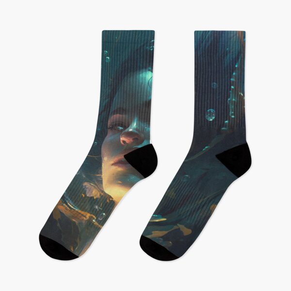 Item preview, Submerged Fatigue: A Digital Portrait of a Weary Swimmer designed and sold by oanaunciuleanu.