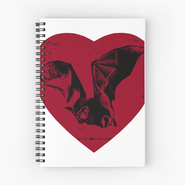 Item preview, red heart bat designed and sold by Nicole Annunziata.