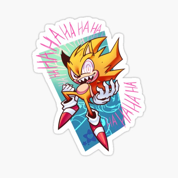 Fleetway Super Sonic Headshot Sticker for Sale by PH4NT4SM