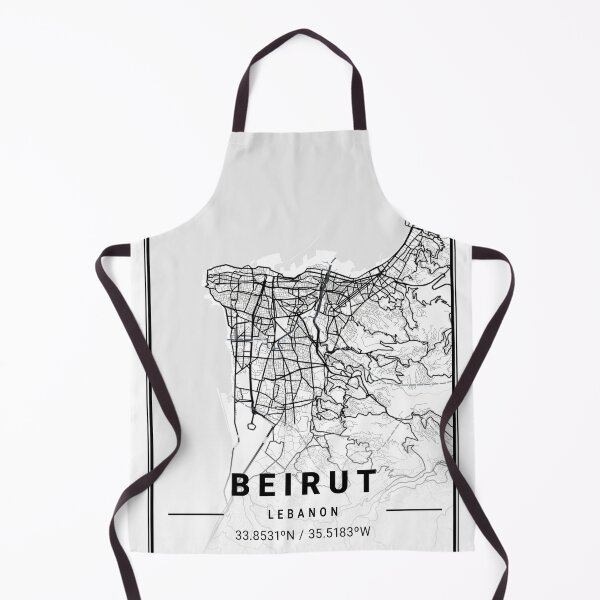 Item preview, City Map of Beirut Lebanon black and white designed and sold by More than Myriad.