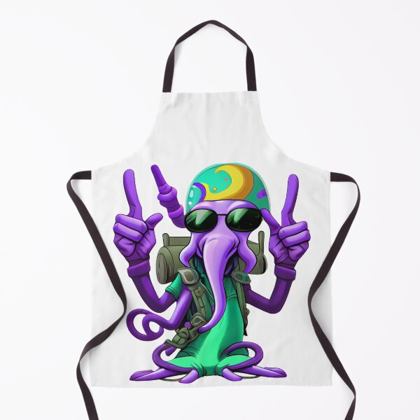 Item preview, "A goofy looking alien making a peace sign with its tentacle " designed and sold by Mykhailov.