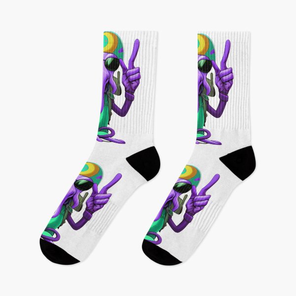 Item preview, "A goofy looking alien making a peace sign with its tentacle " designed and sold by Mykhailov.