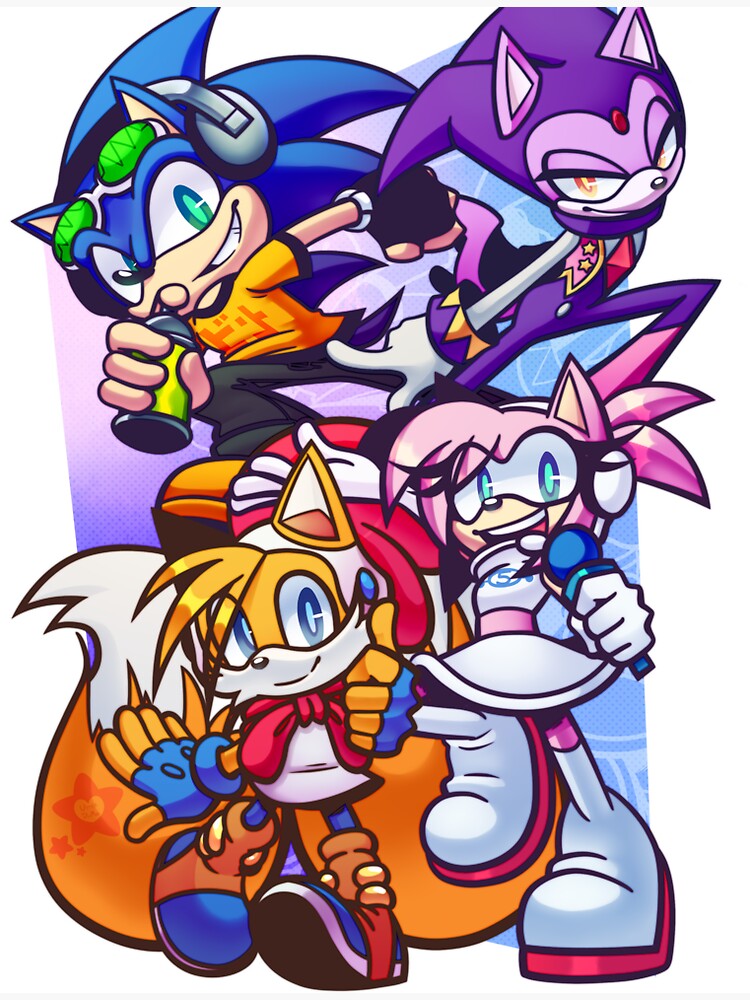 amy rose, shadow the hedgehog, metal sonic, surge the tenrec, jet