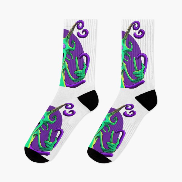 Item preview, "A goofy looking alien making a peace sign with its tentacle " designed and sold by Mykhailov.