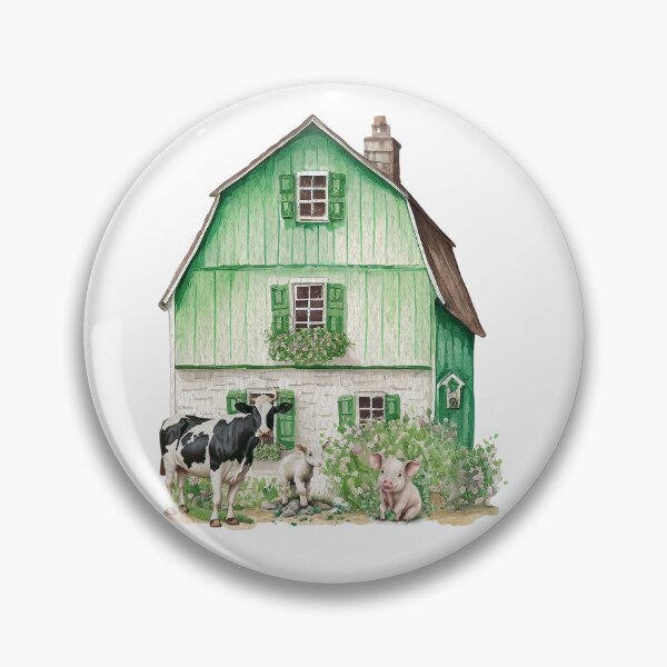 Item preview, Irish Farmhouse with Barnyard Animals designed and sold by Alyssa Ernst.