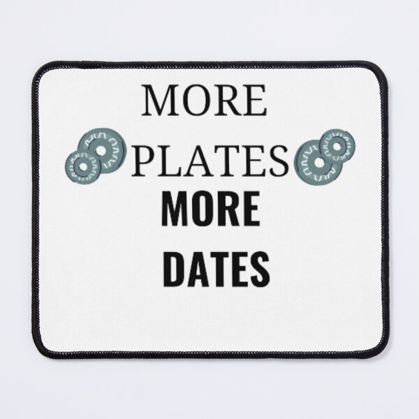 Item preview, More Plates More Dates Simple Art designed and sold by funkyfreshfinds.