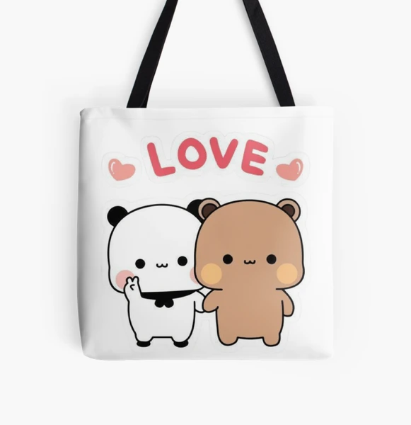 Happy birthday PANDA BEAR bubu and dudu love trend Tote Bag