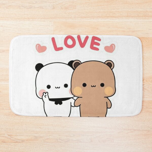 Milk Mocha Bear Safe In His Arms Love Hug Kiss Valentines Bath Towel