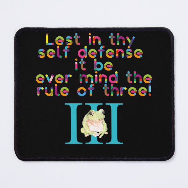 Item preview, Lest in They Self Defense it Be, Ever Mind the Rule of Three! Pagan humor designed and sold by SSustainable.