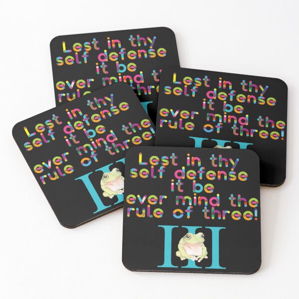 Item preview, Lest in They Self Defense it Be, Ever Mind the Rule of Three! Pagan humor designed and sold by SSustainable.