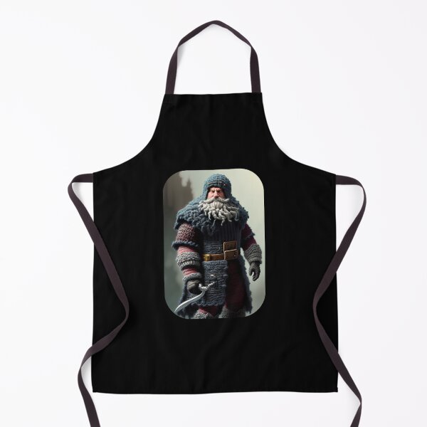 Item preview, Knitted Warrior in Fairytale City Art Print designed and sold by TeoDorskiy.