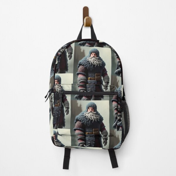 Item preview, Knitted Warrior in Fairytale City Art Print designed and sold by TeoDorskiy.