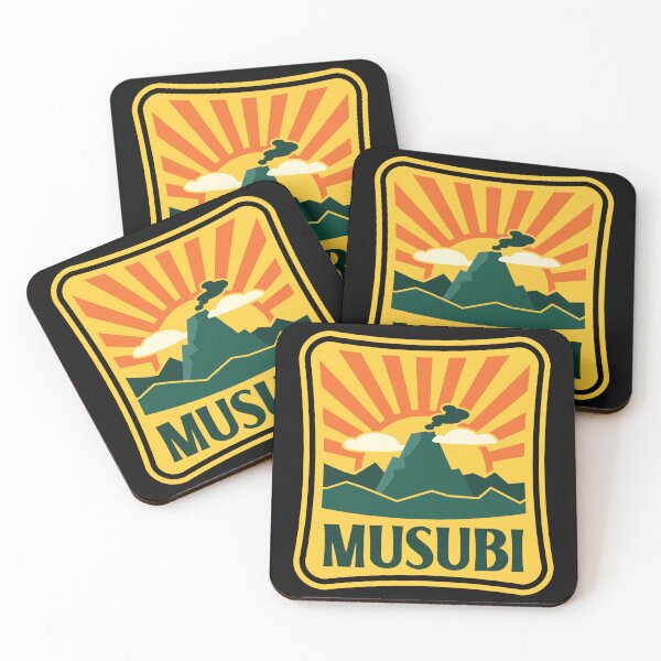 Item preview, Musubi Hawaiian Sunset Volcano designed and sold by Huhnerdieb Apparel.