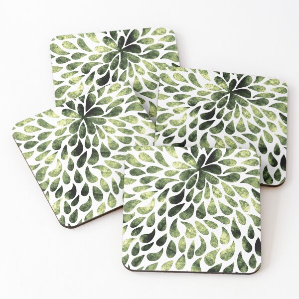 Item preview, Green drops background designed and sold by flamendes.